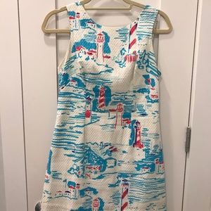 Lilly Pulitzer "Watch Out" Lighthouse Delia Shift